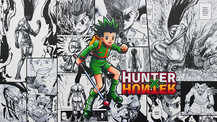 Anime Gon, real people, creativity, hunter x hunter, sign Free HD Wallpaper