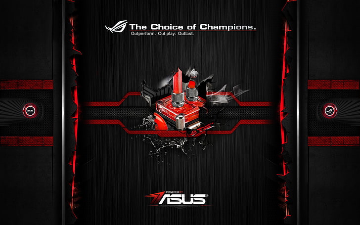 Asus Republic of Gamers, sign, asus, text, western script Free HD Wallpaper