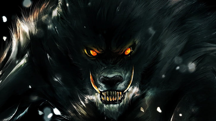 Awesome Werewolf, artwork, halloween, one animal, world of warcraft Free HD Wallpaper