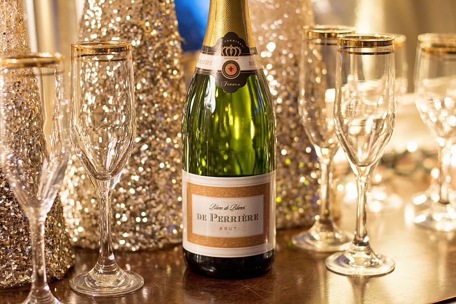 Christmas Champagne Cocktail, perriere, indoors, beverage, fun Free HD Wallpaper