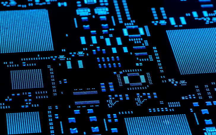 Circuit Board Line Art, motherboards, microchip, pcb, cpu Free HD Wallpaper