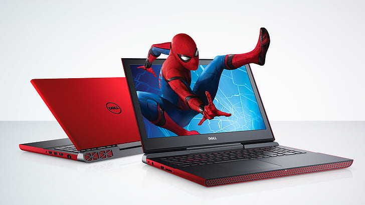 Dell Inspiron 13 7000, dell laptop, notebook, spiderman homecoming Free HD Wallpaper