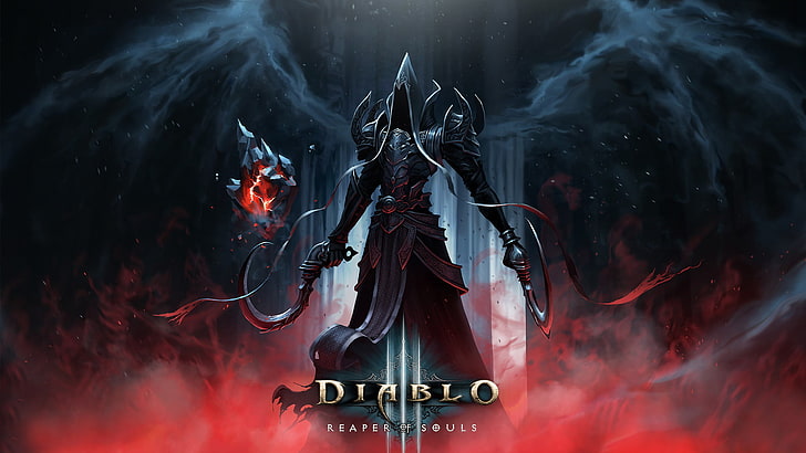 Diablo 3 Malthael Art, standing, diablo iii, red, exploding Free HD Wallpaper