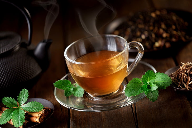 Drinking Herbal Tea, closeup, steam, gourmet, brown Free HD Wallpaper