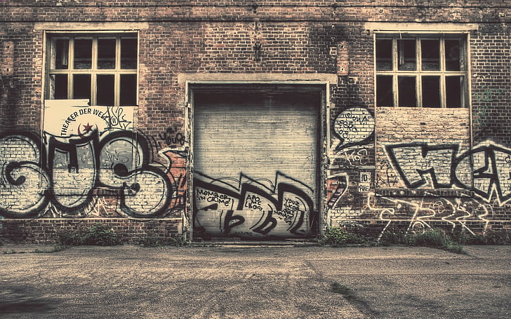 Graffiti Wall Art, outdoors, no people, window, creativity Free HD Wallpaper