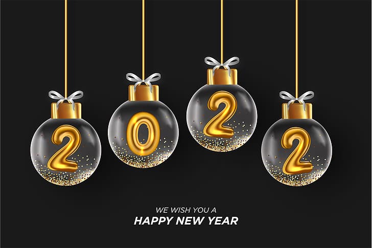 happy, sparkling, new year, decoration Free HD Wallpaper