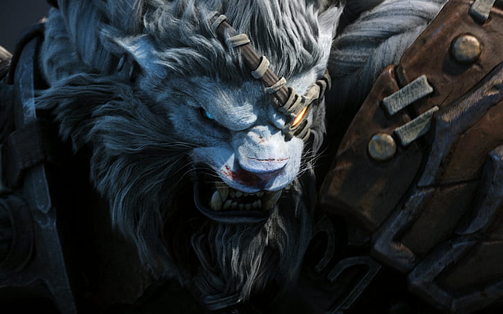 Headhunter Rengar, mammal, legends, feline, closeup Free HD Wallpaper