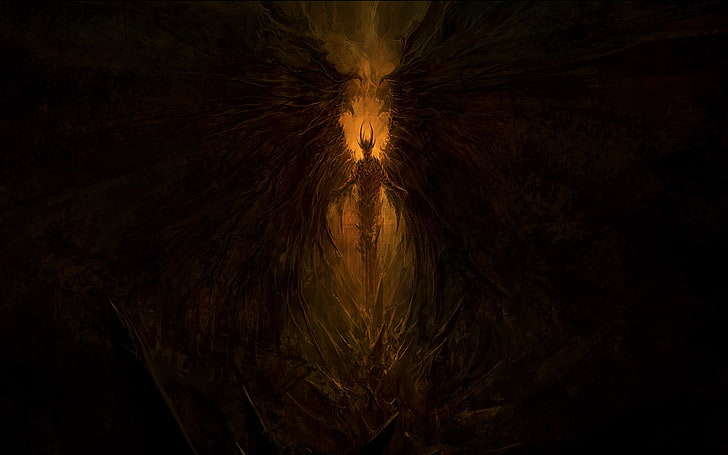 Hell Demons, dark, spooky, illuminated, abstract Free HD Wallpaper