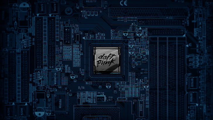 Internet of Things, daft punk, coding, computer chip, circuit board Free HD Wallpaper