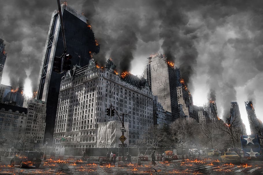 Nuclear War Scenarios, survival, explosion, destruction, city Free HD Wallpaper