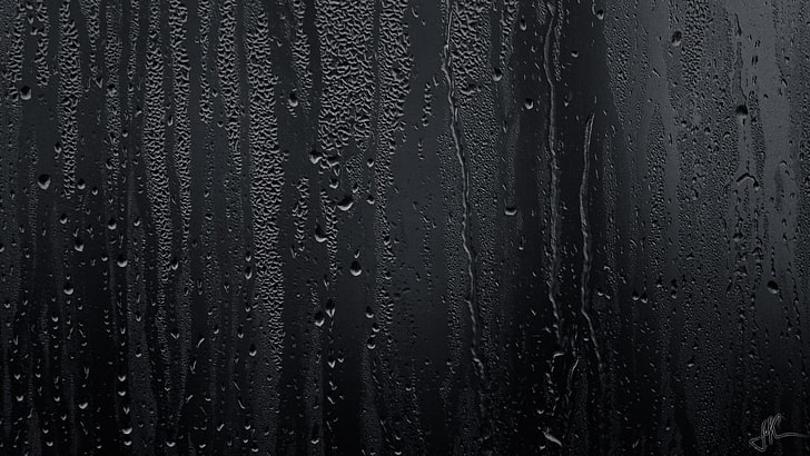 Rain On Window Animated GIF, reflection, water on glass, pattern, gray Free HD Wallpaper