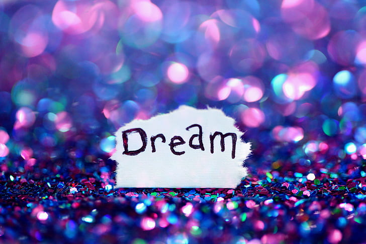 Reaching Your Dreams, glitter, purple, dream, bokeh Free HD Wallpaper