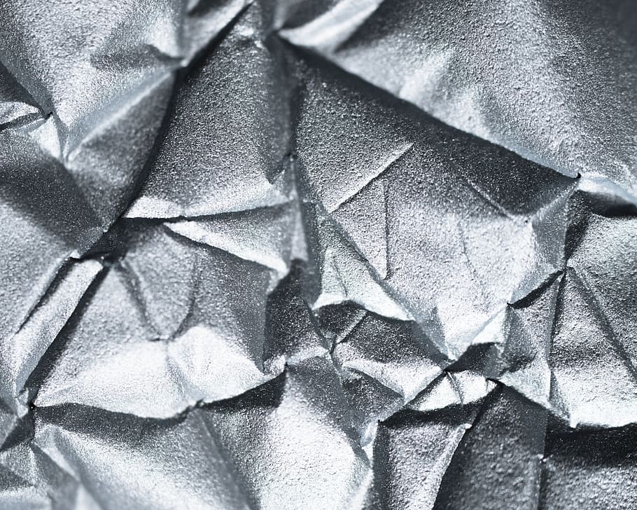 Shiny Silver Foil Texture, pattern, textured, wall, gray Free HD Wallpaper