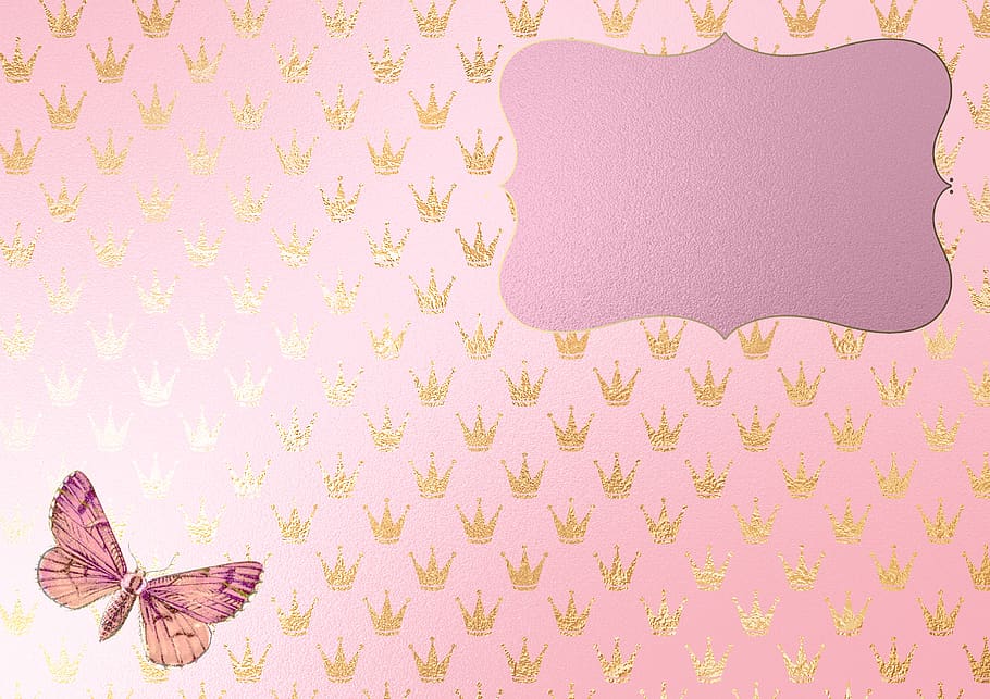 Sparkle Butterfly, birthday, wedding, pink color, pink background Free HD Wallpaper