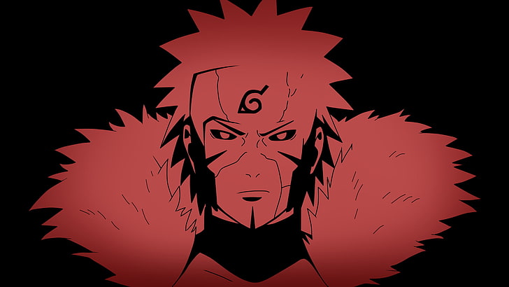 The Hokage, tobirama senju, human head, spooky, black color