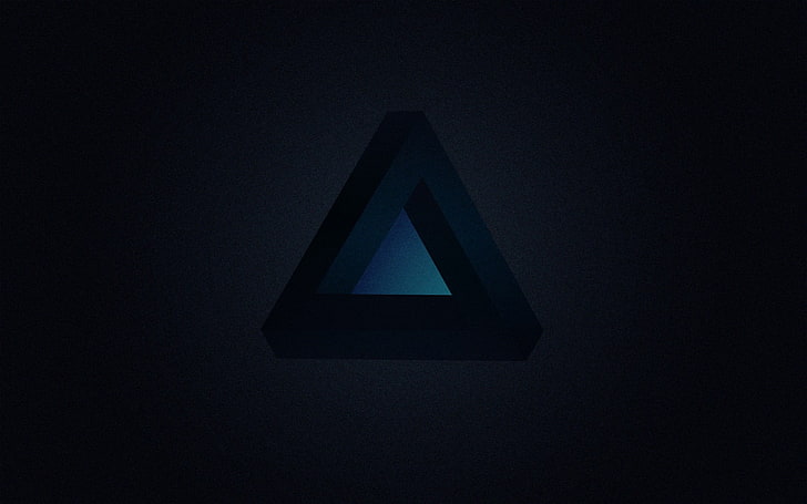 Triangle Pattern Detroit Become Human, black color, indoors, blue, letter