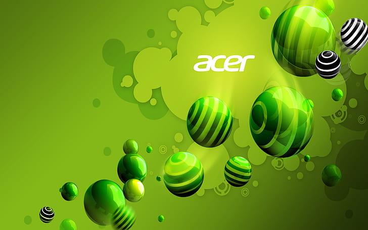 Acer Aspire HD, Green, world, logo,, green