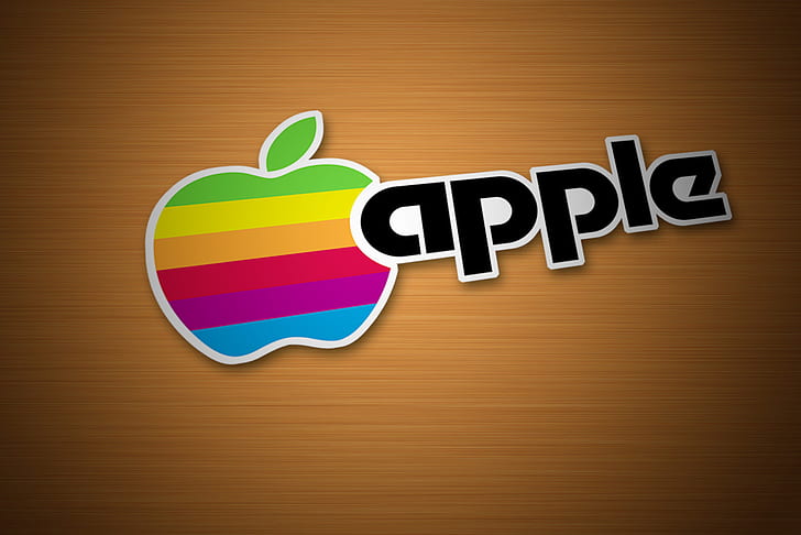 Apple Black, design, typography, apple, cool Free HD Wallpaper