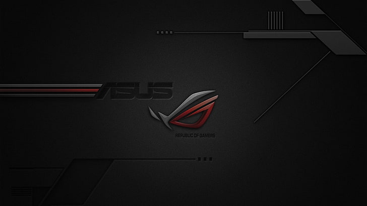 Asus ROG Black, arrow symbol, guidance, warning sign, closeup Free HD Wallpaper