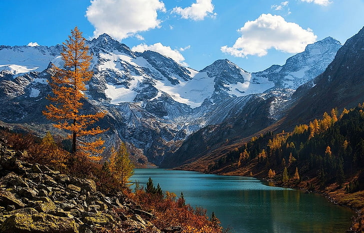 Beautiful Snow-Covered Mountains, idyllic, switzerland, snowcapped mountain, nonurban scene