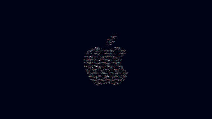 Black Apple Logo, apple logo, simple, logo, apple Free HD Wallpaper