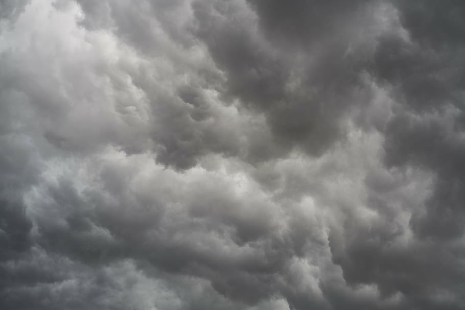 Blue Skies and Clouds, texture, abstract, storm cloud, ominous