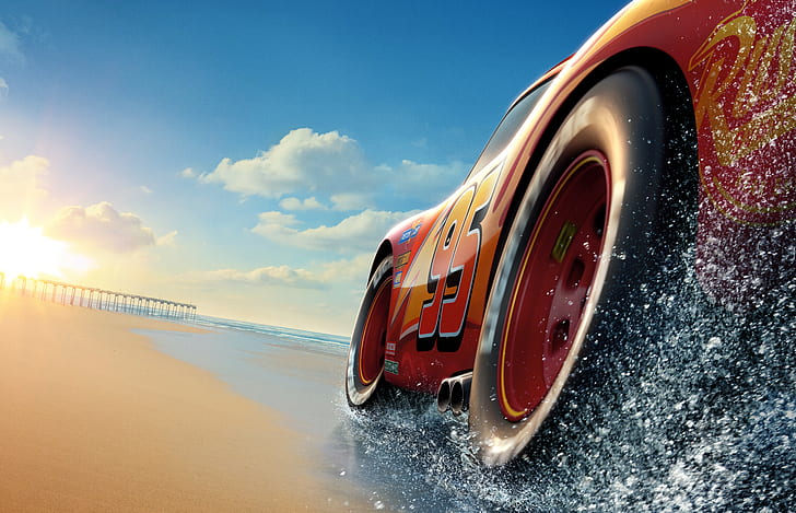 Cars 3 DVD Cover, cars 3, poster, lightning mcqueen Free HD Wallpaper