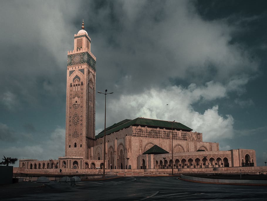 Casablanca Morocco Tourism, the past, building exterior, religion, clock tower Free HD Wallpaper