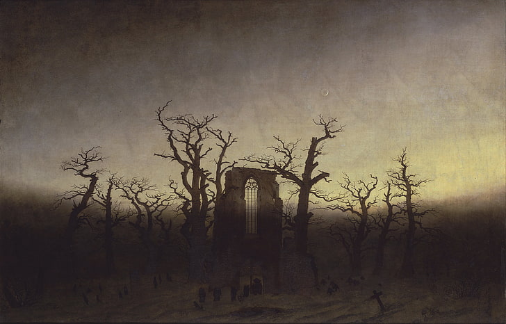 Caspar David Friedrich Art, caspar david friedrich, nature, gothic, architecture Free HD Wallpaper