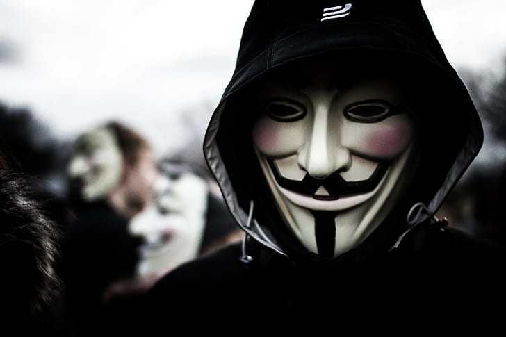 Cool Hacker Mask, internet, computer, anonymous, poster