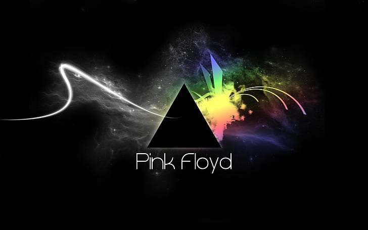 Dark Side of the Moon, pink, logo, floyd, design Free HD Wallpaper