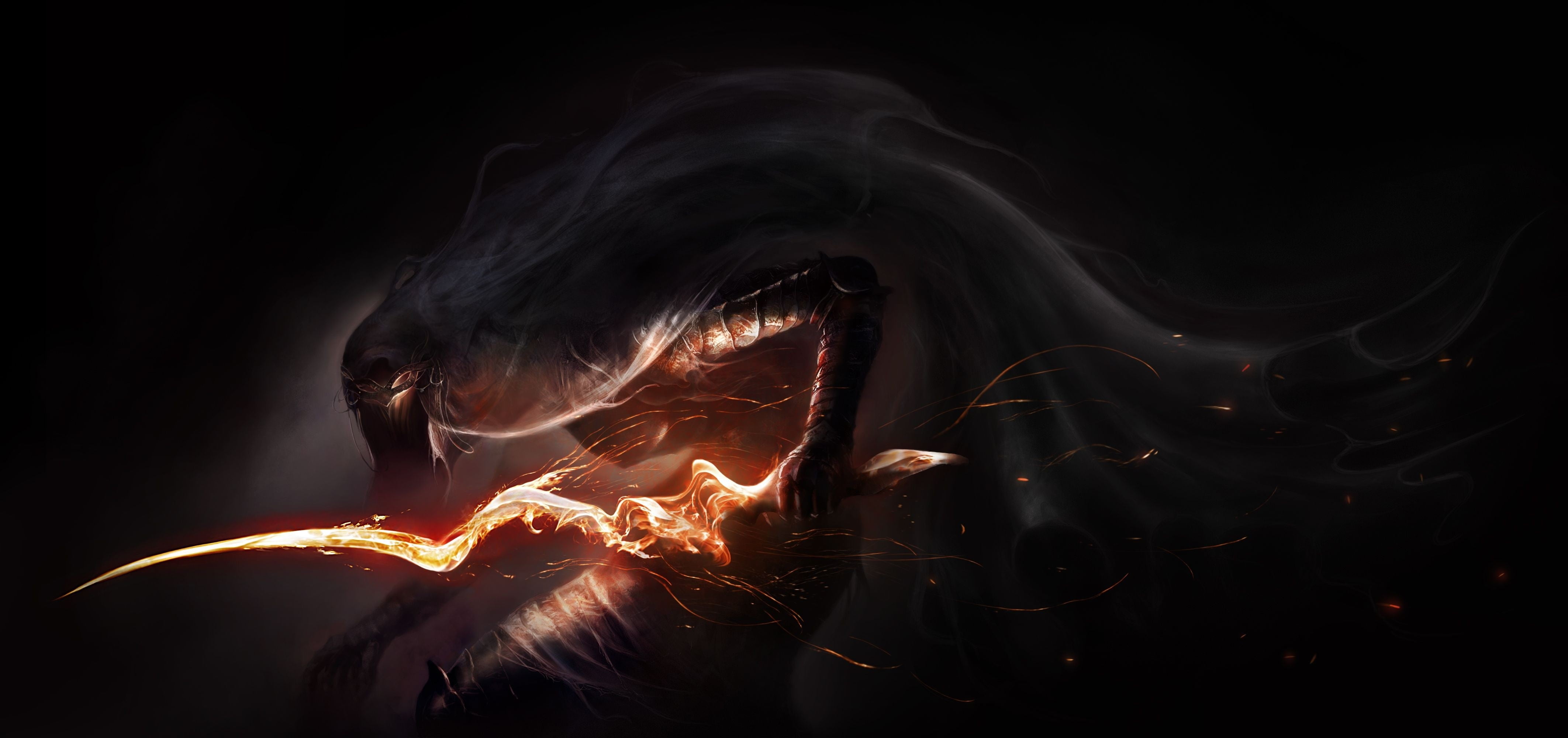 Dark Souls Gwyn, outdoors, copy space, dark souls, dark souls iii