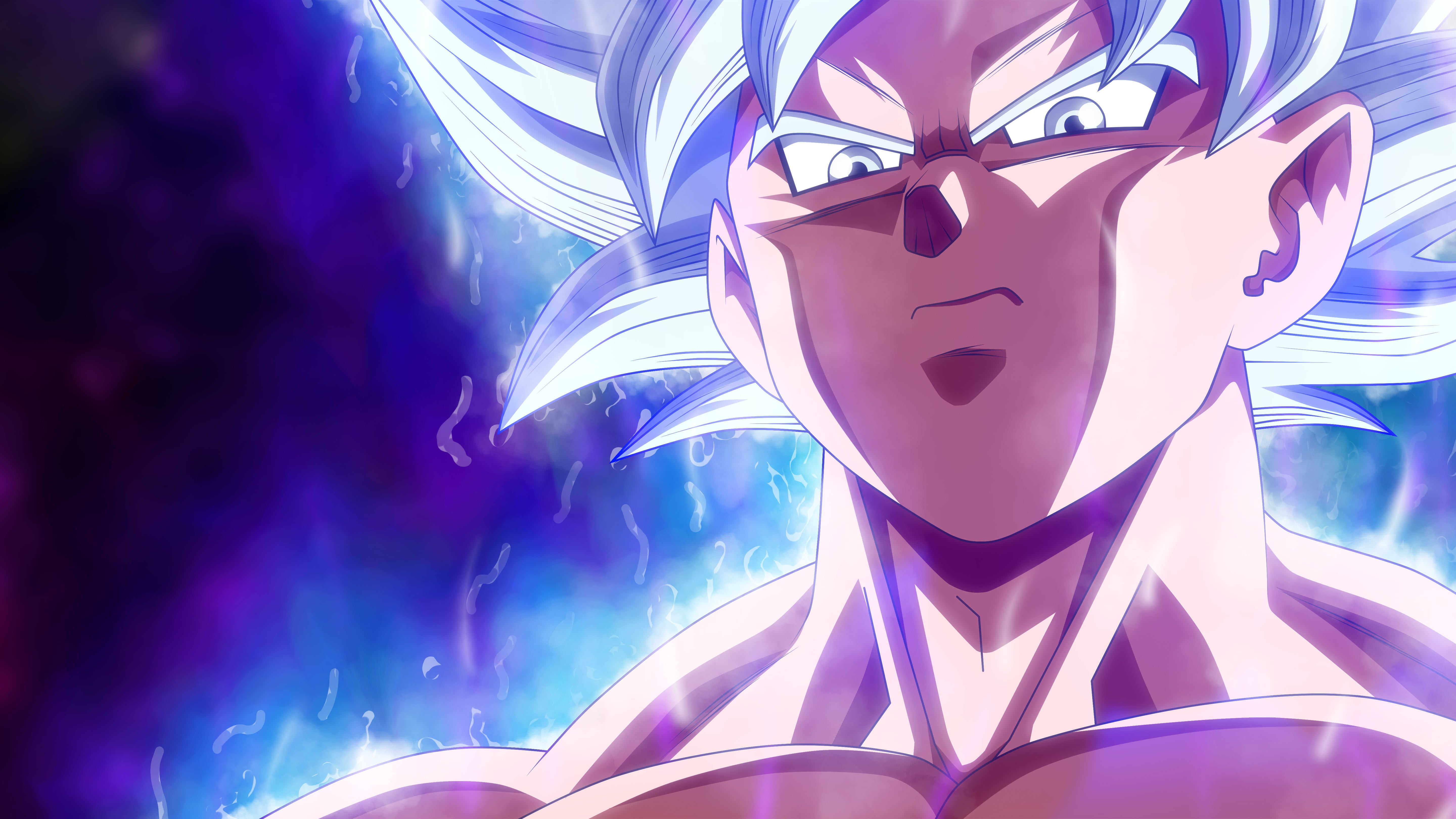 DBS Ultra Instinct Goku, son, purple, carnival, mask disguise