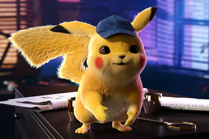 Detective Pikachu Eevee, childrens, the pokmon cinematic universe, detective pikachu, pikachu Free HD Wallpaper