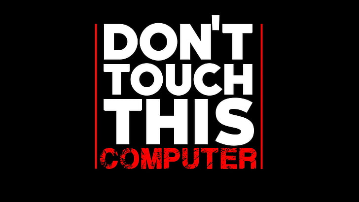 Do Not Touch Phone, red, capital letter, closeup, communication Free HD Wallpaper