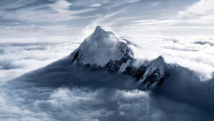 Everest Summit Pics, nonurban scene, tranquility, winter, tranquil scene Free HD Wallpaper