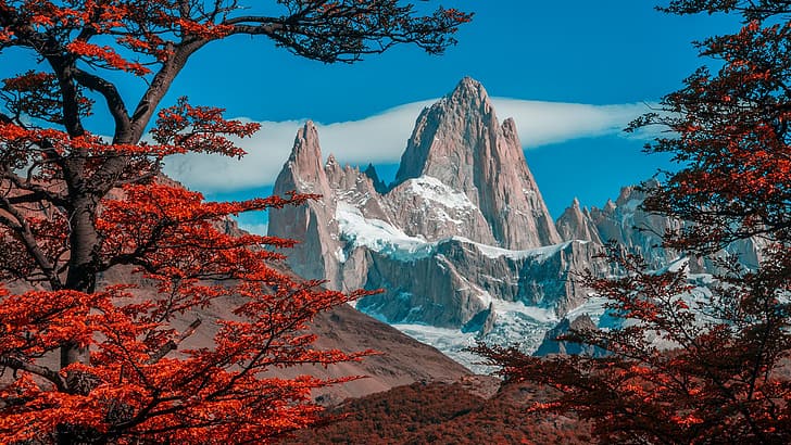 Fitz Roy Hiking, landscape, patagonia, monte fitz roy, argentina Free HD Wallpaper