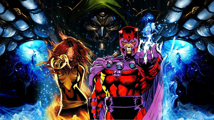 glowing, dr doom, creativity, dark  phoenix