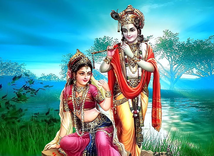 Hanuman Durga, water, god, radha, shree Free HD Wallpaper