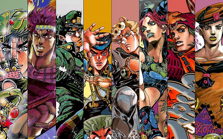 Jojo Johnny Joestar, festival, carnival, multi colored, performance Free HD Wallpaper