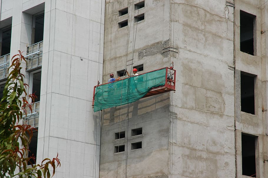 Milled Steel, residential district, construction, nature, construction site