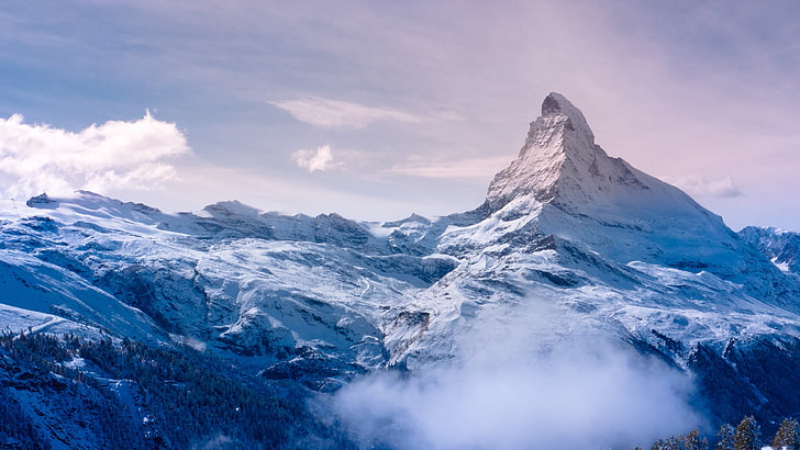 Mountain Nature, glacier, scenics  nature, hiking, matterhorn Free HD Wallpaper