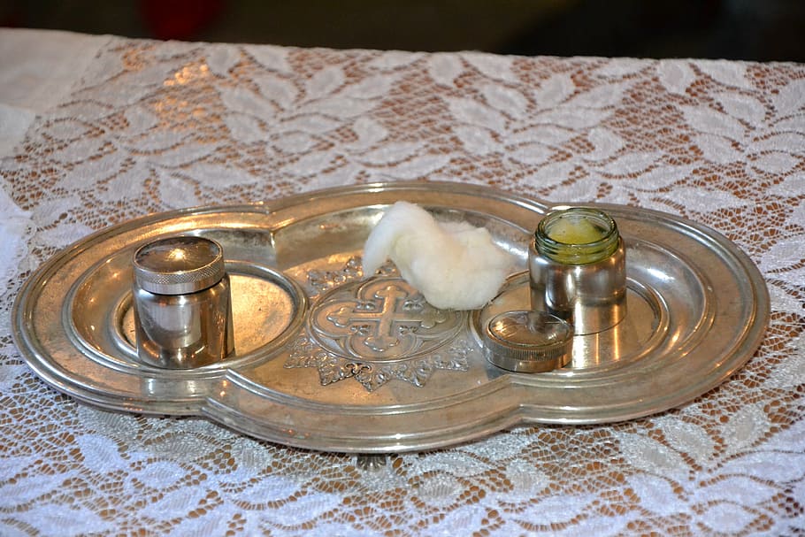 table, tablecloth, still life, high angle view