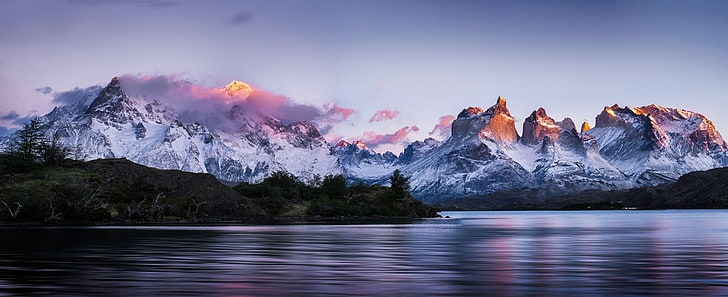 Torres Del Paine National Park Chile, winter, nature, sky, land Free HD Wallpaper