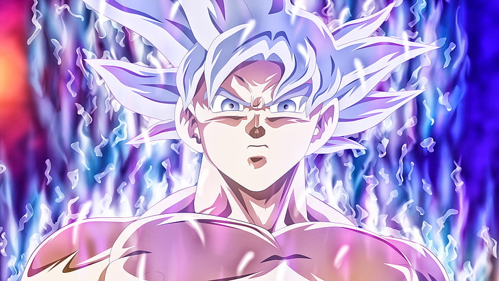 Ultra Instinct Goku HD, shape, closeup, pattern, mask Free HD Wallpaper