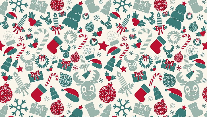 Vintage Aesthetic Winter, computer graphic, texture, textile, design element Free HD Wallpaper