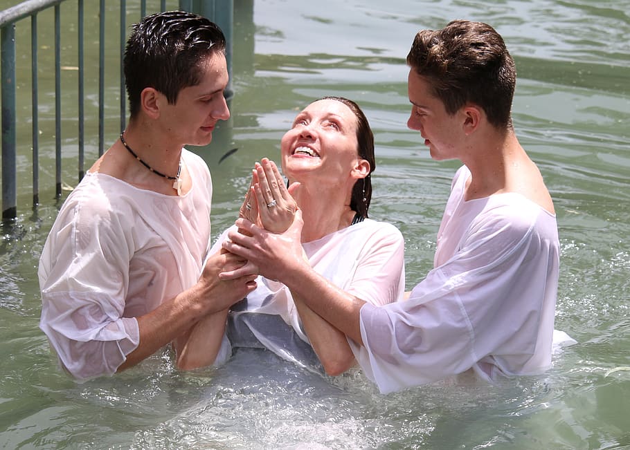 Water Baptism, positive emotion, togetherness, water, women Free HD Wallpaper