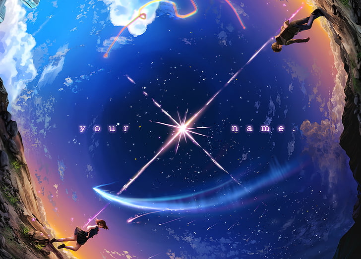 Your Name Art, sunbeam, anime, abstract, moon Free HD Wallpaper