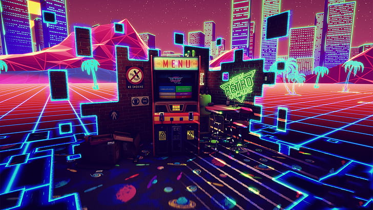 Zaxxon Arcade Game, machine, synth pop, synthpop, music Free HD Wallpaper