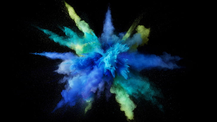 Awesome Color Splash, macos, exploding, vibrant color, multi colored Free HD Wallpaper